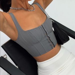 Princess Polly Carvey Top Slate